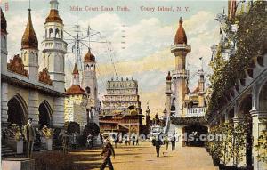 Main Court Luna Park Coney Island, NY, USA Amusement Park 1908 