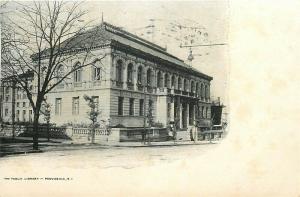 RI, Providence, Rhode Island, Public Library, Undivided back