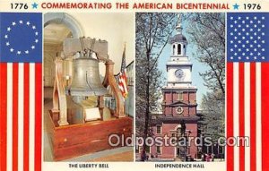 Liberty Bell Independence Hall, 1776-1976 Patriotic Unused 