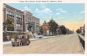 Indian Run School North Noble Street Bellaire Ohio 1920s postcard