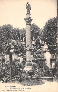 Br33347 Barcelona Monumento de Marquet spain