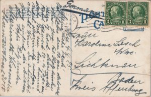 USA Street Scene Miami Beach Florida Vintage Postcard 03.47