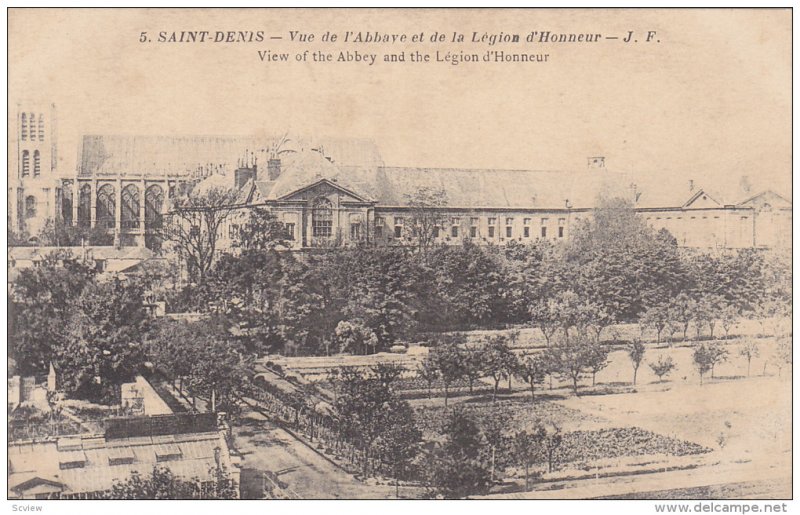 View Of The Abbey and The Legion d'Honneur, Saint-Denis (Seine Saint Denis), ...