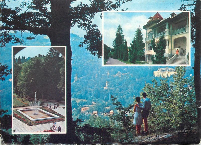 Postcard Romania RPR Govora resort view