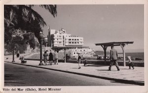 Postcard RPPC Vina del Mar Hotel Miramar Chile