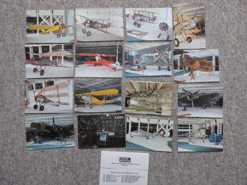 bu0167 - Aviation - Aircraft in Battle of Britain Museum  16 postcards ALL Shown