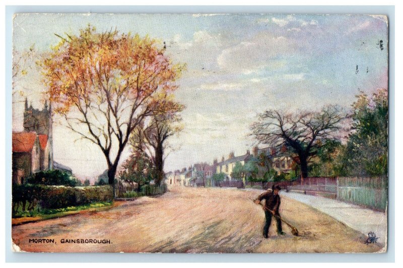 1915 Morton Gainborough Lincolnshire England Oilette Tuck Art Postcard