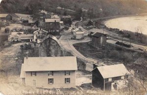 Wysox Rummerfield Town View Photo Pennsylvania Vintage Postcard RR374