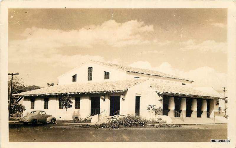 1940's CALIFORNIA Mission Style Post Office RPPC 16906 POSTCARD