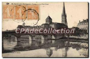 Postcard Old St Savin sur Gartempe (Vienne) Le Pont Beut