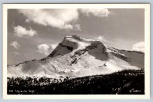 Heaven's Peak, Glacier National Park Montana, Marble Real Photo RP Postcard #895