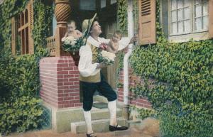 Multiple Babies Greetings - Father with Cauliflower Patch Kids - pm 1906 - UDB