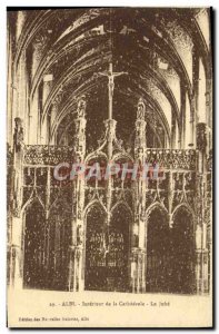 Old Postcard Albi Interior De La Cathedrale The Jube