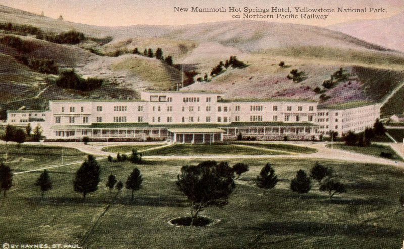 WY - Yellowstone Nat'l Park. New Mammoth Hot Springs Hotel    (Haynes)