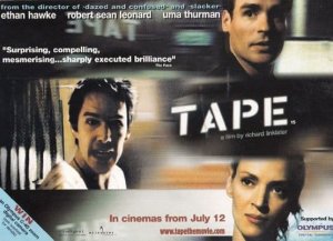 Tape Ethan Hawke Uma Thurman Film Movie Poster Launch Advertising Postcard