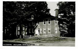 NH - Hancock. Historical Society Building.    *RPPC