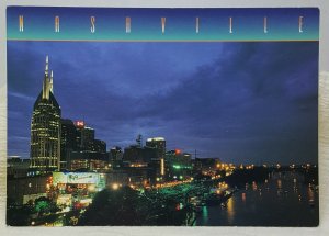 Downtown First Second Avenue Nashville Tennessee Vintage Postcard