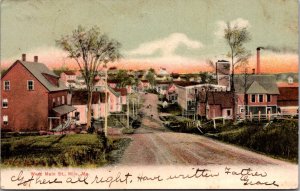 View of West Main Street, Milo ME c1906 Undivided Back Vintage Postcard Q76