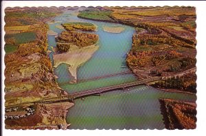 Peace River Bridge, Pipeline Crossing, British Columbia, Used 1970
