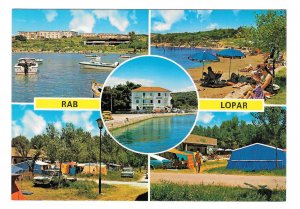 Rab Lopar Beach Resort Croatia Island Adriatic Sea 4X6 Multiview Postcard