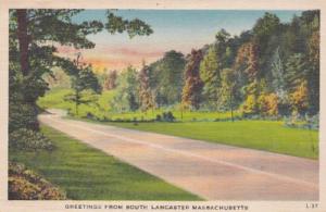 Massachusetts Greetings From South Lancaster 1953