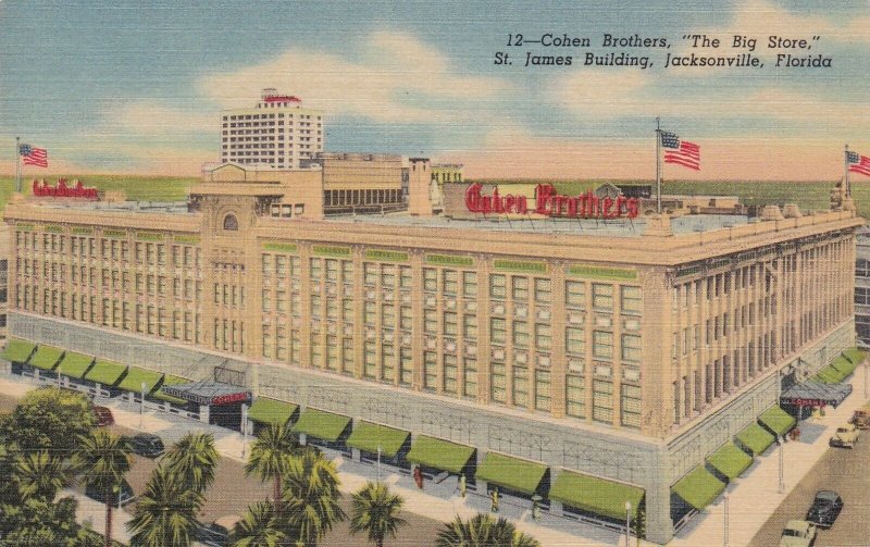 Florida Jacksonville Cohen Brothers Department Store Curteich sk6071