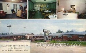 Magnolla Motor Hotel, Vicksburg, Mississippi, Miss, USA Motel Hotel Postal us...