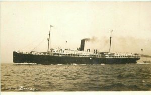 California C-1910 SS Beaver Pacific Coast Steamship RPPC Photo Postcard 21-3604