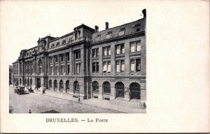 Belgium Bruxelles La Poste Brussels Vintage Postcard C056