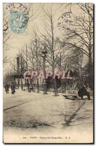 Postcard Old Paris Square Des Batignolles