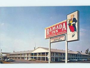 Unused Pre-1980 RAMADA MOTEL Saginaw Michigan MI c2022