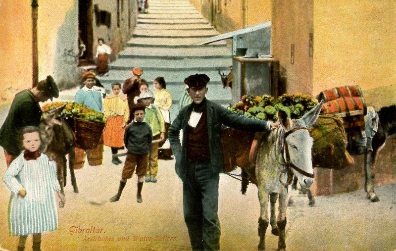 Gibraltar - Artichokes & Water Sellers