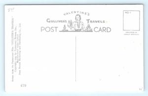 Postcard Gulliver's Travels Scene From 1939 Paramount Film Pulling Ships K08