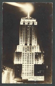 Ca 1930 RPPC* Lindbergh Beacon Chicago IL Atop Of The Palmolive Bldg See Info