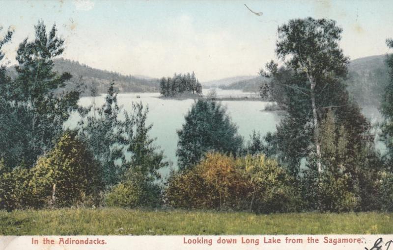 View on Long Lake from Sagamore Hotel - Adirondacks, New York - pm 1906 - UDB