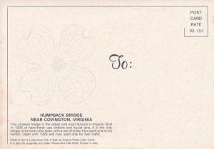 Humpback Covered Bridge near Covington VA, Virginia