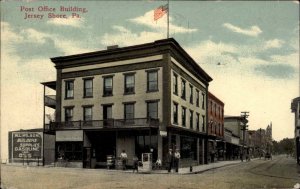 Jersey Shore Pennsylvania PA Post Office Building c1910 Postcard