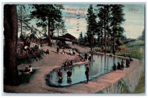 Spokane Washington WA Postcard Wading Pool Liberty Park c1915 Vintage Antique