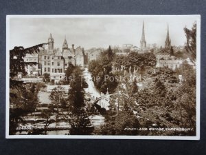 Shropshire SHREWSBURY KIngsland Bridge c1927 RP by Valentine 204300