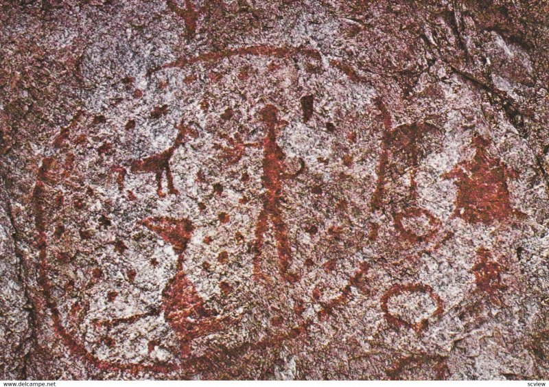 OKANAGAN LAKE, British Columbia, Canada, PU-1980; Rock Paintings At Naramata