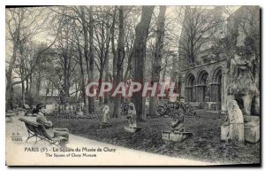 Old Postcard Paris 5th Square du Musee de Cluny