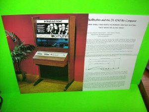 Bio-Rhythm ZX-1040 Computer Original Arcade Game Sales Flyers Vintage Promo Art