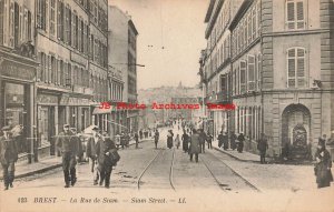 France, Brest, La Rue de Siam, Siam Street, Levy Fils No 123