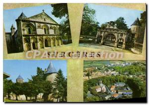 Modern Postcard Surgeres The Roman Church Gate Renaissance Chateau Vue Generale