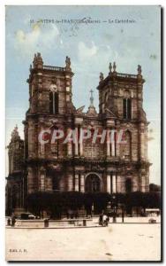 Old Postcard Vitry le Francois Marne La Cathedrale