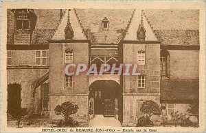 Old Postcard HOTEL-DIEU BEAUNE (Golden C�te) Entr�e the courtyard