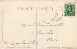 Phostint Postcard 10967 In Navaho Land AZ Native Americans On Horses