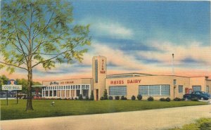 1940s Sikeston Missouri Reiss Dairy occupation Nationwide Postcard 24-11791
