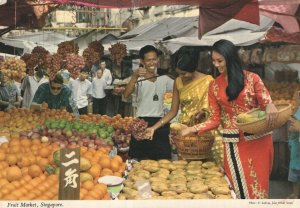 Singapore Fruit Market  Postcard