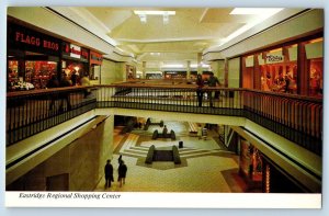 1960 San Jose California CA Postcard Eastridge Regional Shopping Center Interior